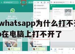 【电脑whatsapp为什么打不开】whatsapp在电脑上打不开了